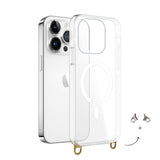 Coque MagSafe avec anneaux amovibles Or et Argent
