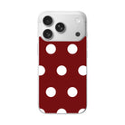 Film arrière Tendance Pois Prestige pour iPhone 18 Pro Max — pois rouges